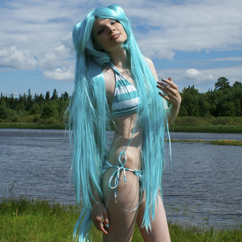 Hatsune Miku Cosplay video game character outfit fantasy costume kawaii
